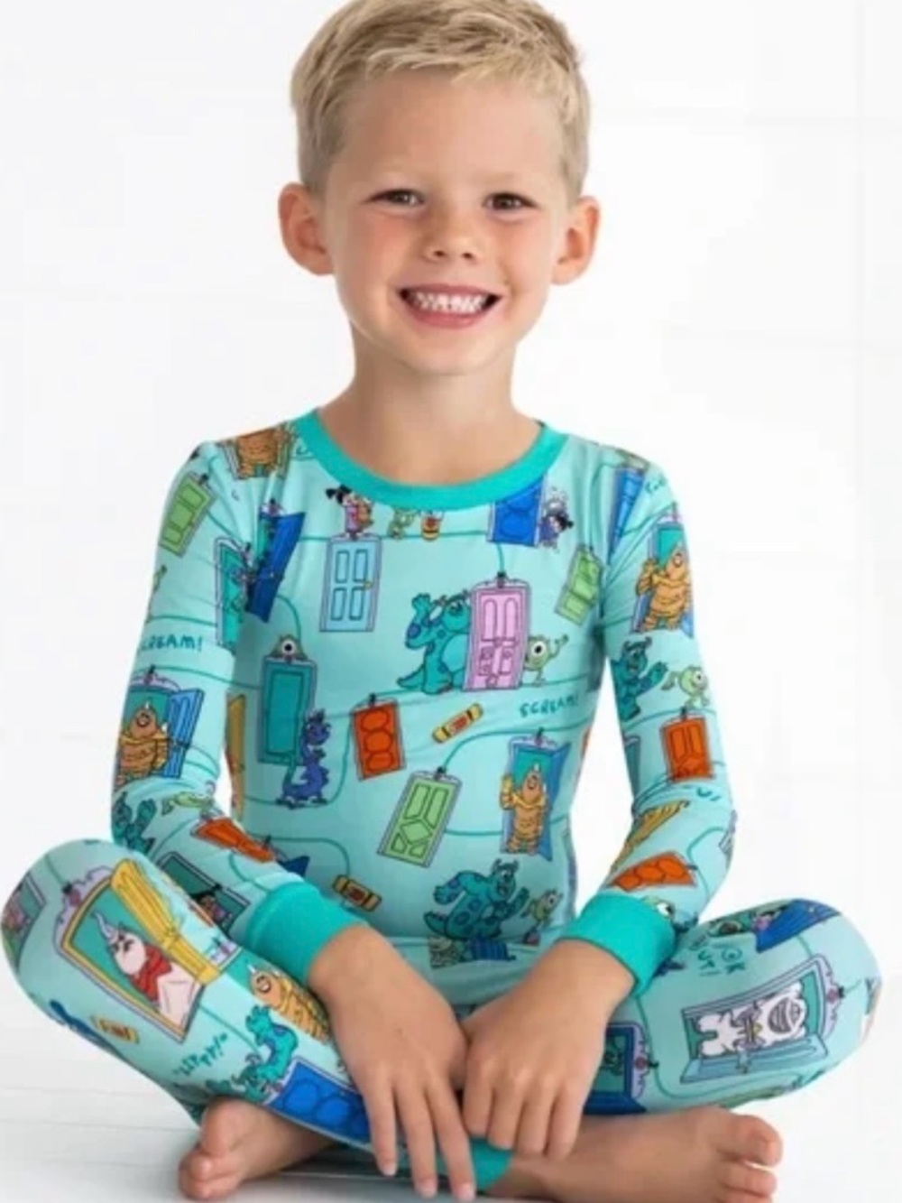 Little Sleepies Disney Monster Inc. Scream Team Bamboo Pajamas Set 2T